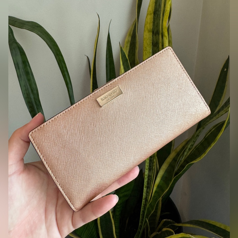 Kate Spade Rose Gold Bifold Wallet